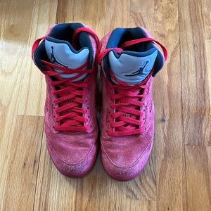Jordan 5 Suede Red (comes with box)